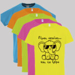 Αθλητική μπλούζα με μαύρη εκτύπωση - παιδική