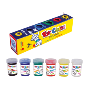 TOY COLOR ΔΑΚΤΥΛΟΜΠΟΓΙA SUPERWASHABLE 2+ ΧΑΡΤΙΝΟ BLISTER 6 ΧΡΩΜΑΤΑ 25ml KIDS ΑΣΣΟΡΤΙ