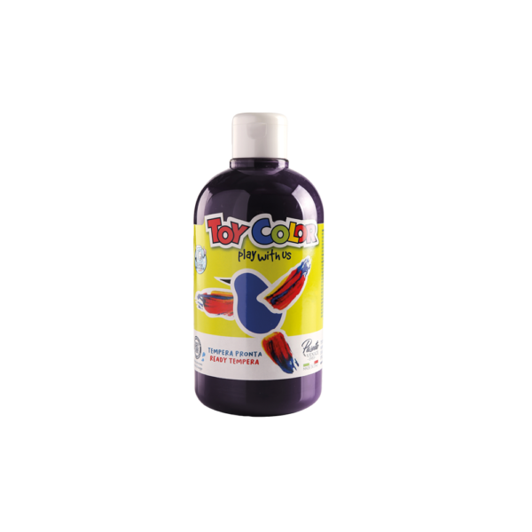 TOY COLOR ΤΕΜΠΕΡΑ SUPERWASHABLE 500ml PRIMARY ΜΑΥΡΗ