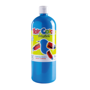 TOY COLOR ΤΕΜΠΕΡΑ SUPERWASHABLE 1000ml PRIMARY CYAN ΜΠΛΕ