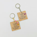 Μπρελόκ με εκτύπωση - Ξύλινο Φιλία